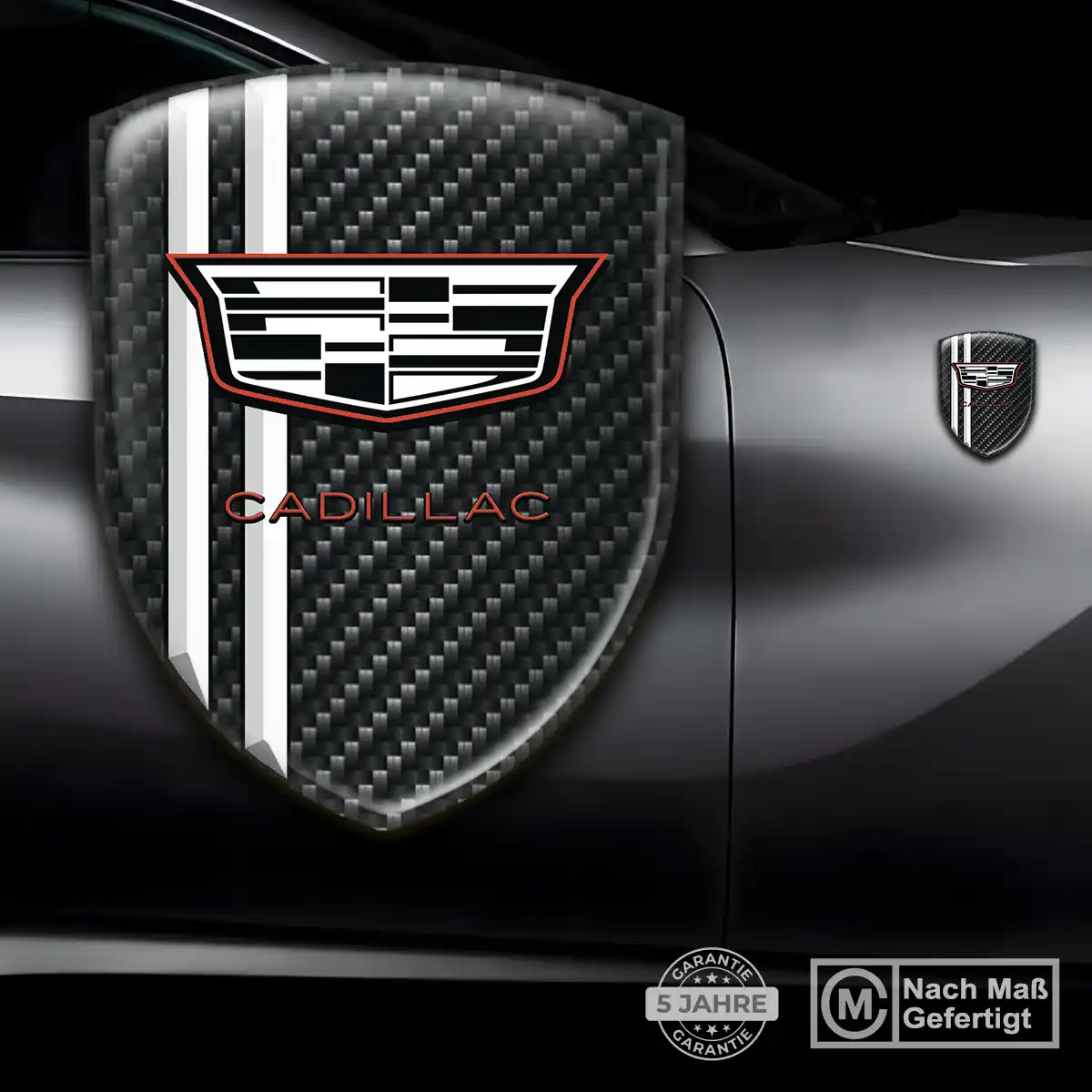 Cadillac 3D Gel Aufkleber Embleme Auto Edles Design