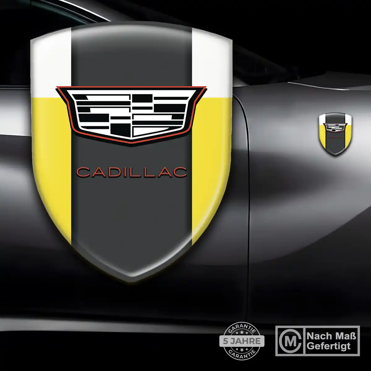 Cadillac 3D Gel Aufkleber Embleme Auto Elegantes Design