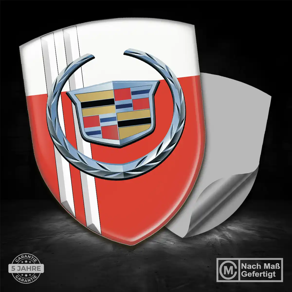 Cadillac 3D Gel Aufkleber Embleme Auto Limitierte Auflage