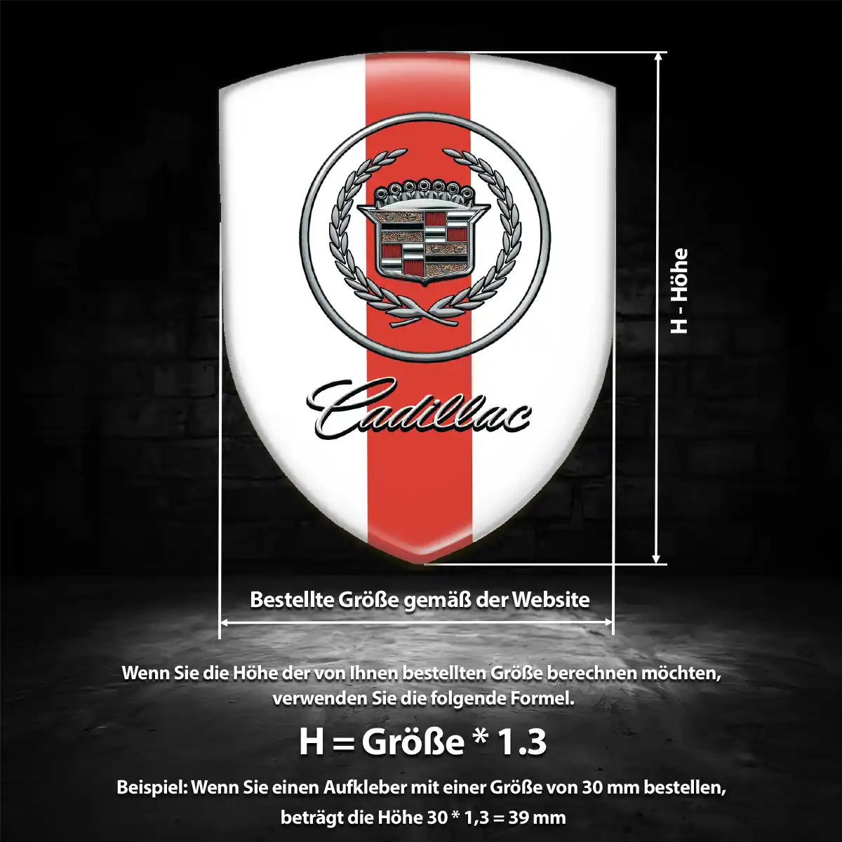 Cadillac 3D Gel Aufkleber Embleme Auto Luxus-Edition