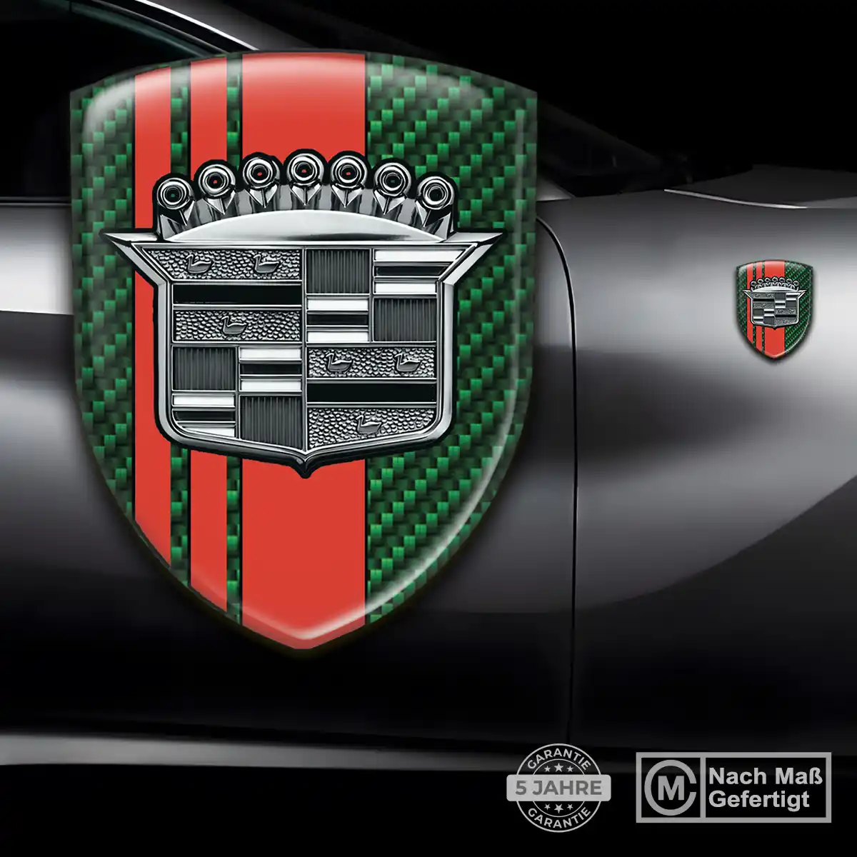 Cadillac 3D Gel Aufkleber Embleme Auto Markenedition