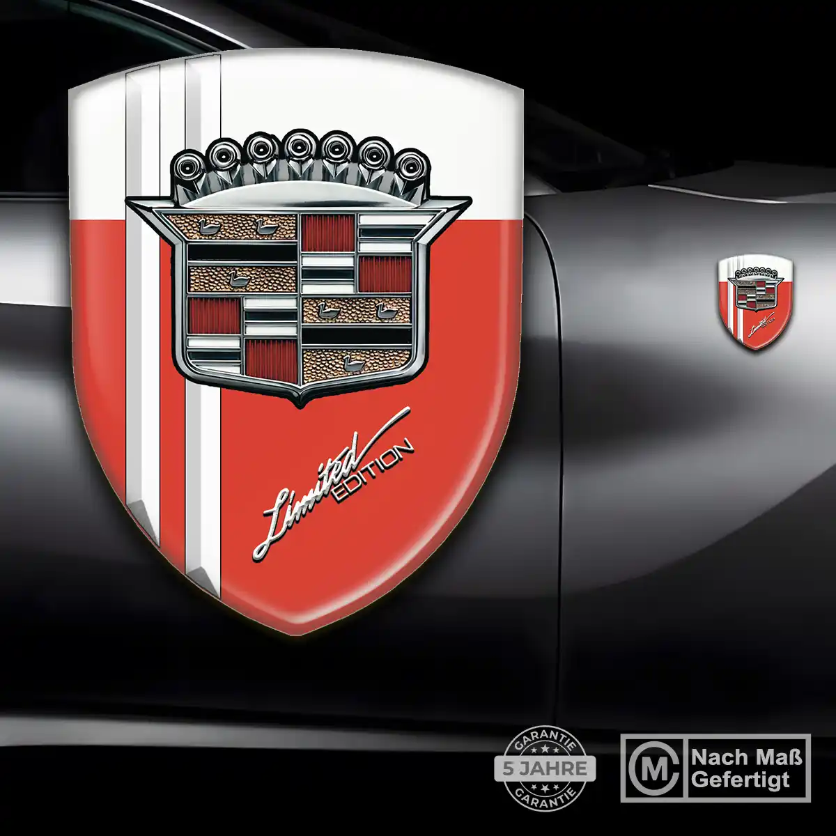 Cadillac 3D Gel Aufkleber Embleme Auto Premium-Edition