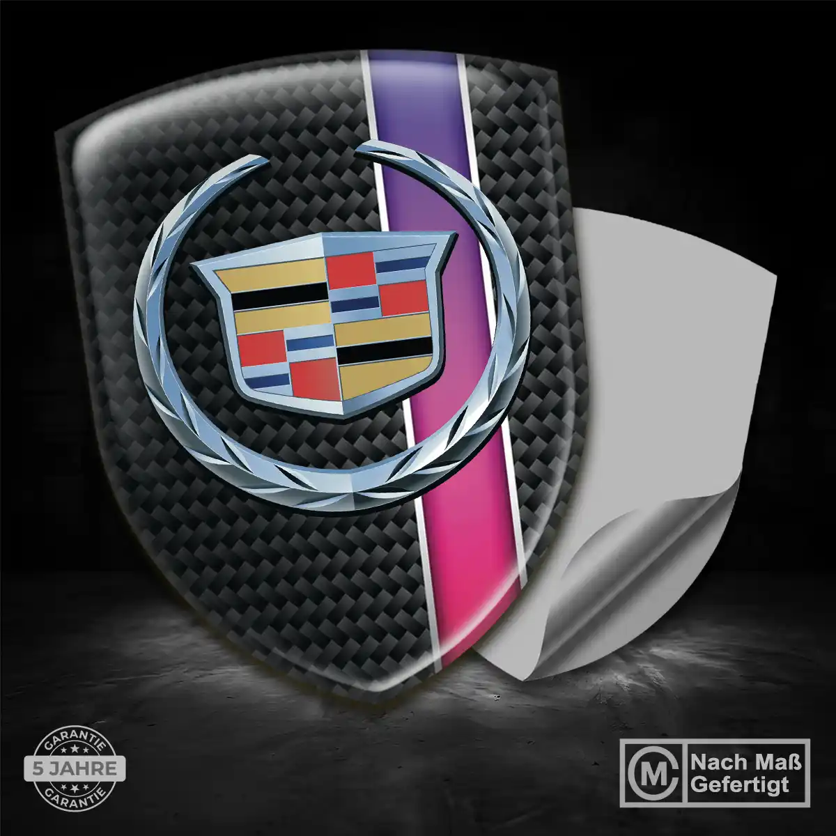 Cadillac 3D Gel Aufkleber Embleme Auto Tuningfahrzeug