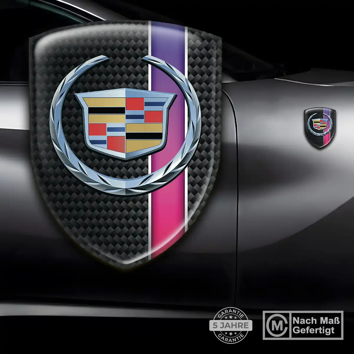 Cadillac 3D Gel Aufkleber Embleme Auto Tuningfahrzeug