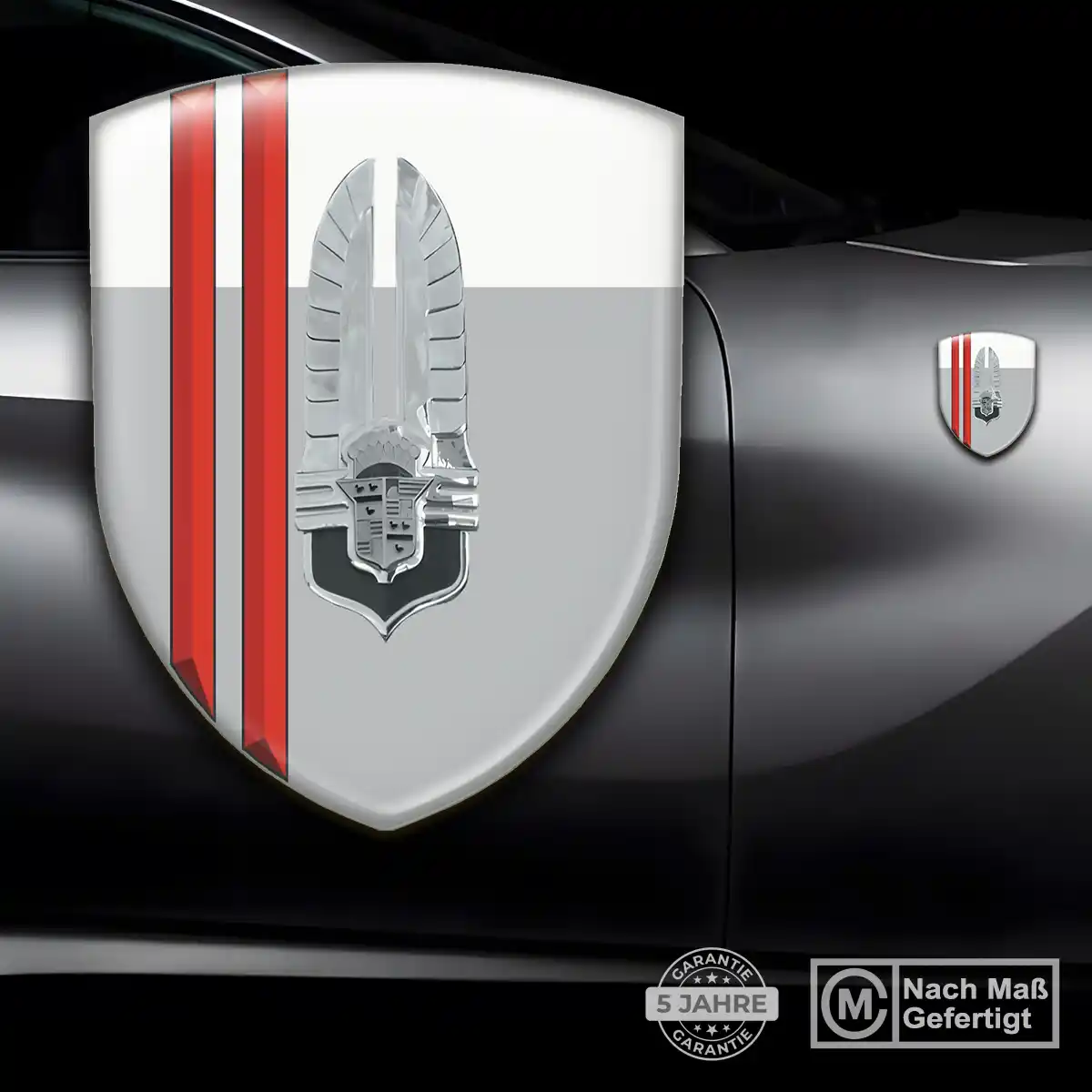 Cadillac 3D Gel Aufkleber Embleme Elegantes Design
