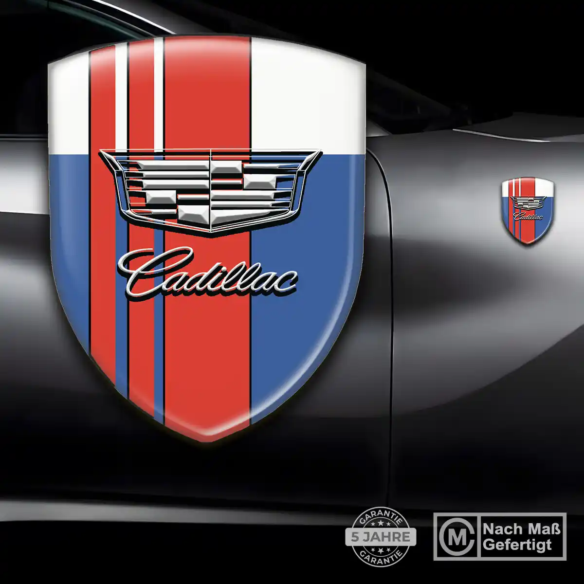 Cadillac 3D Gel Aufkleber Embleme Exterieurdesign