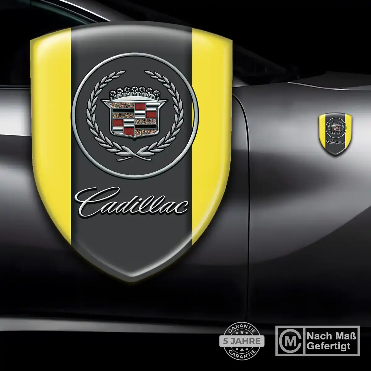 Cadillac 3D Gel Aufkleber Embleme Interieurdesign