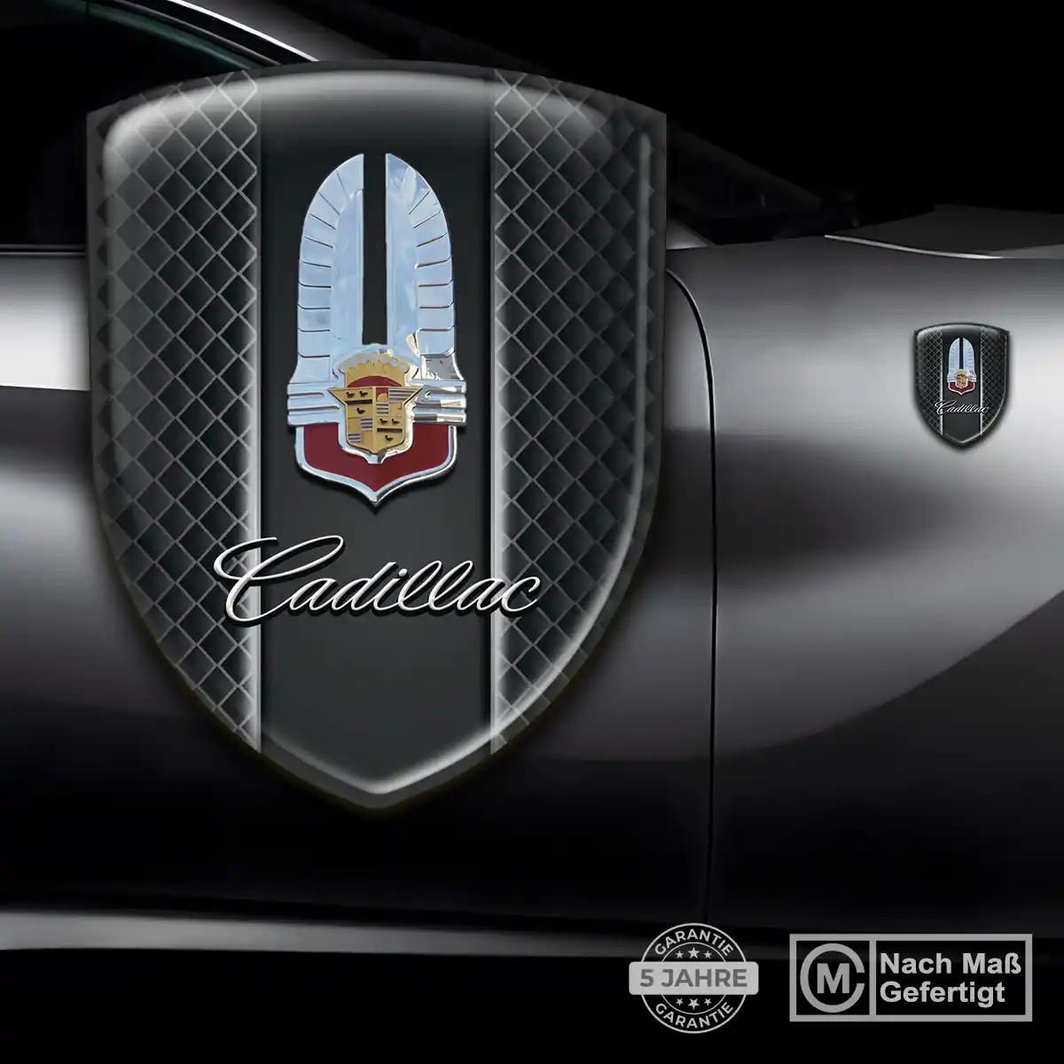 Cadillac 3D Gel Aufkleber Erstklassige Qualität