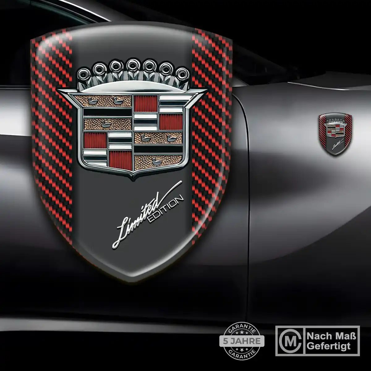 Cadillac 3D Gel Aufkleber Exterieurdesign