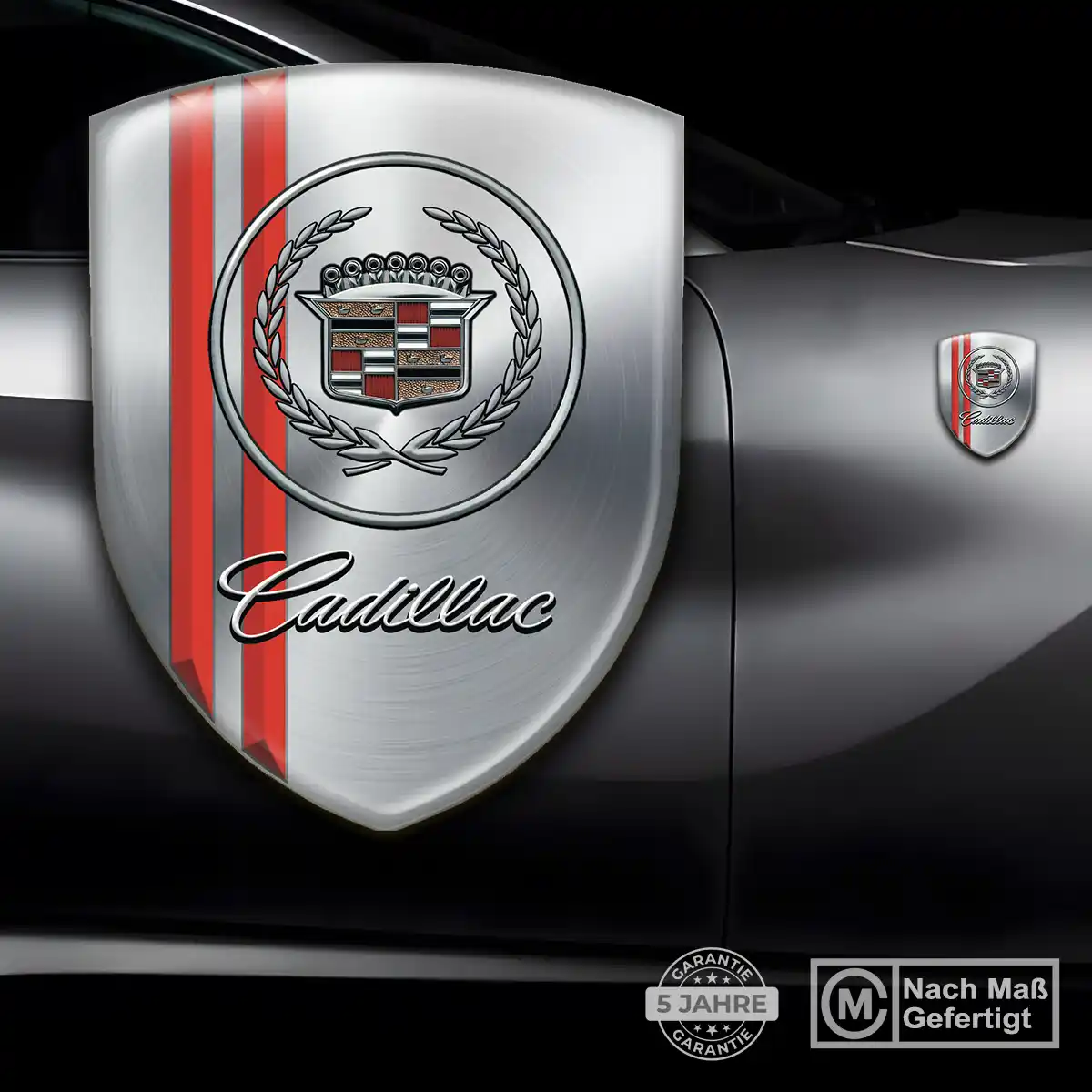 Cadillac 3D Gel Aufkleber Hochwertiges Harz