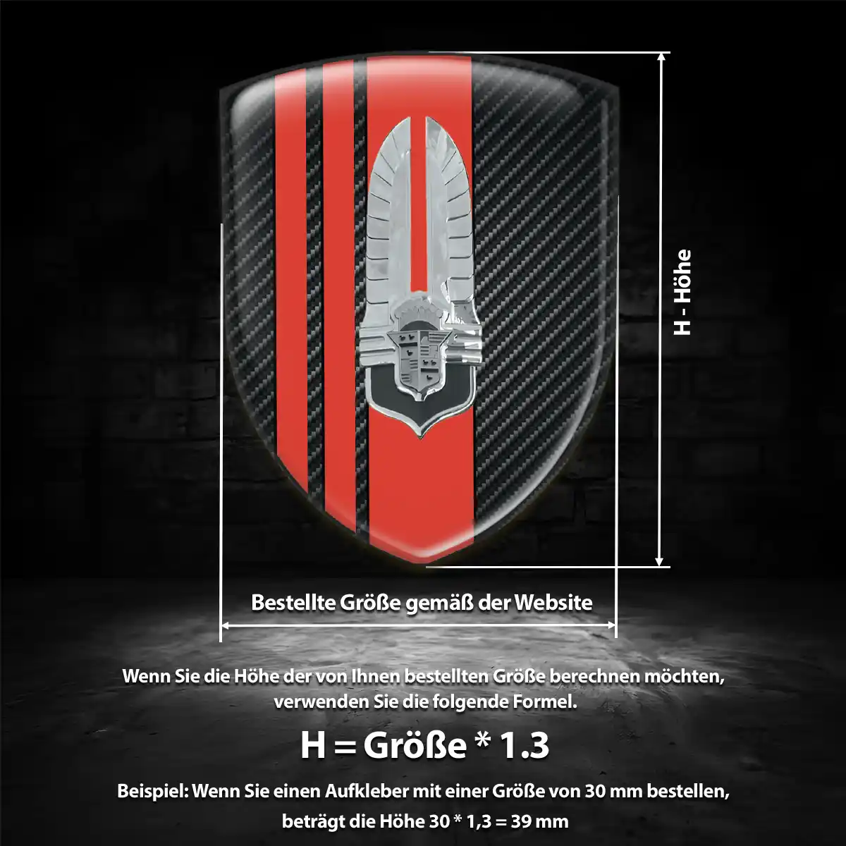 Cadillac 3D Gel Aufkleber Interieurdesign