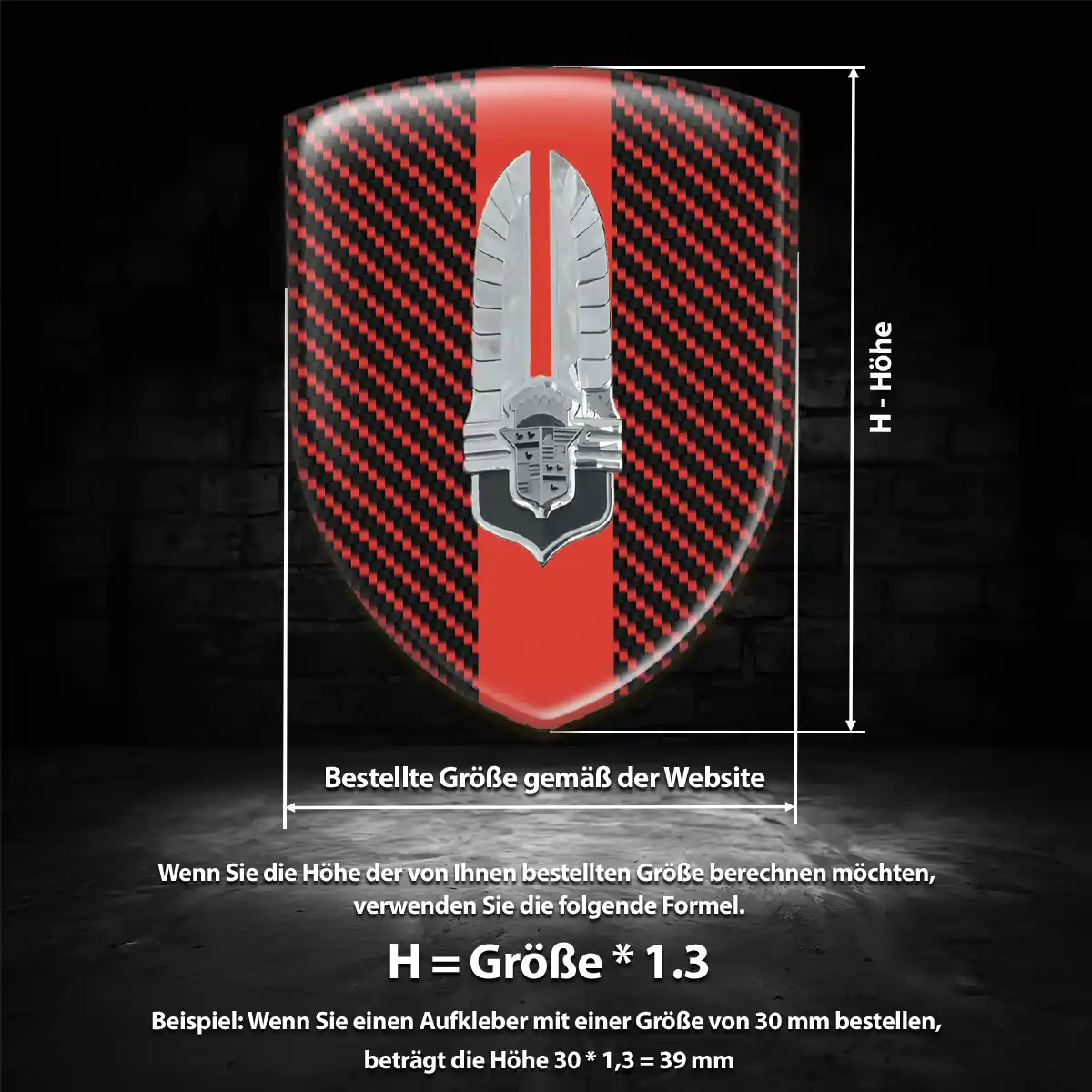 Cadillac 3D Gel Aufkleber Limitierte Auflage