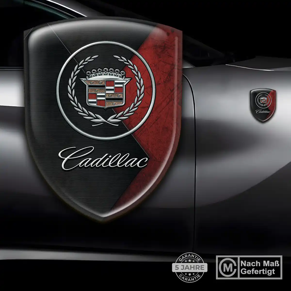 Cadillac 3D Gel Aufkleber Modernes Design
