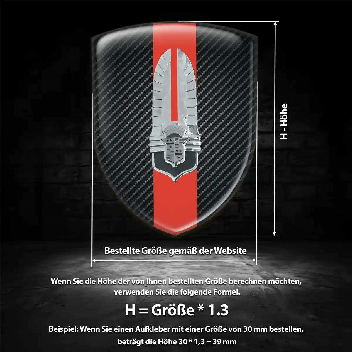 Cadillac 3D Gel Aufkleber Premium-Edition