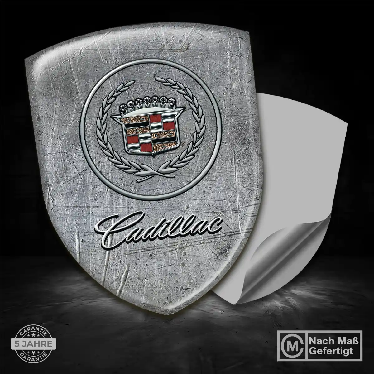 Cadillac 3D Gel Aufkleber Silikon Anspruchsvolles Design
