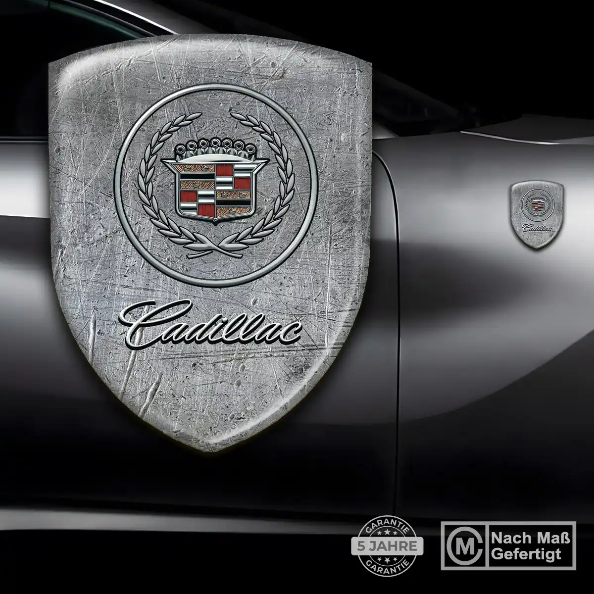 Cadillac 3D Gel Aufkleber Silikon Anspruchsvolles Design