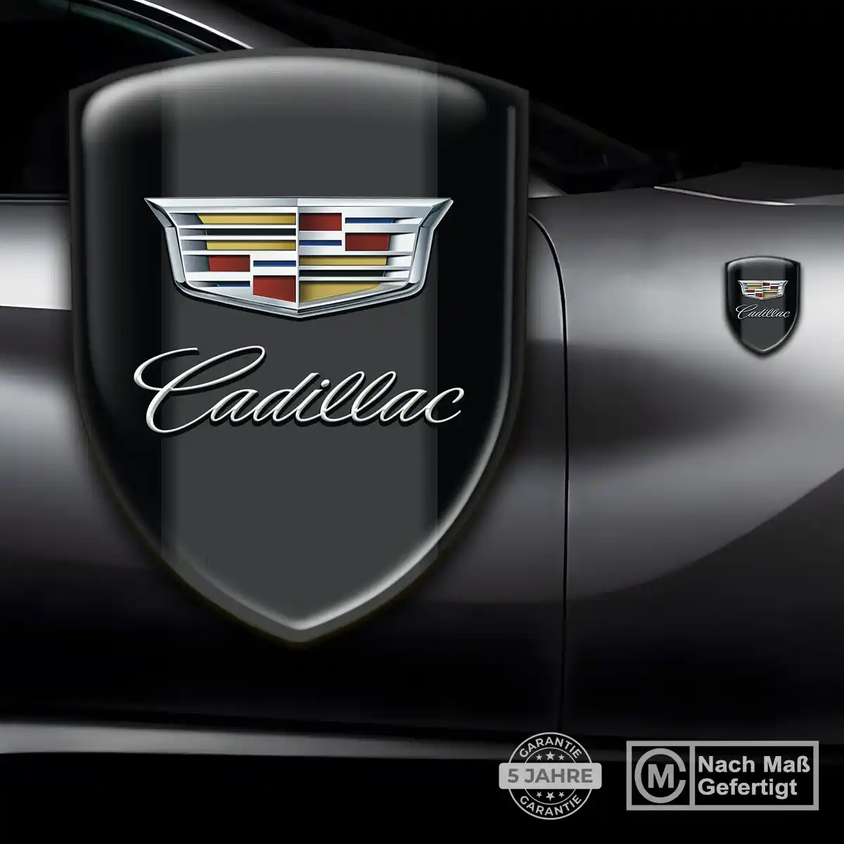 Cadillac 3D Gel Aufkleber Silikon Auto Edles Design