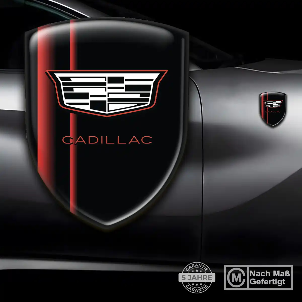 Cadillac 3D Gel Aufkleber Silikon Auto Exterieurdesign