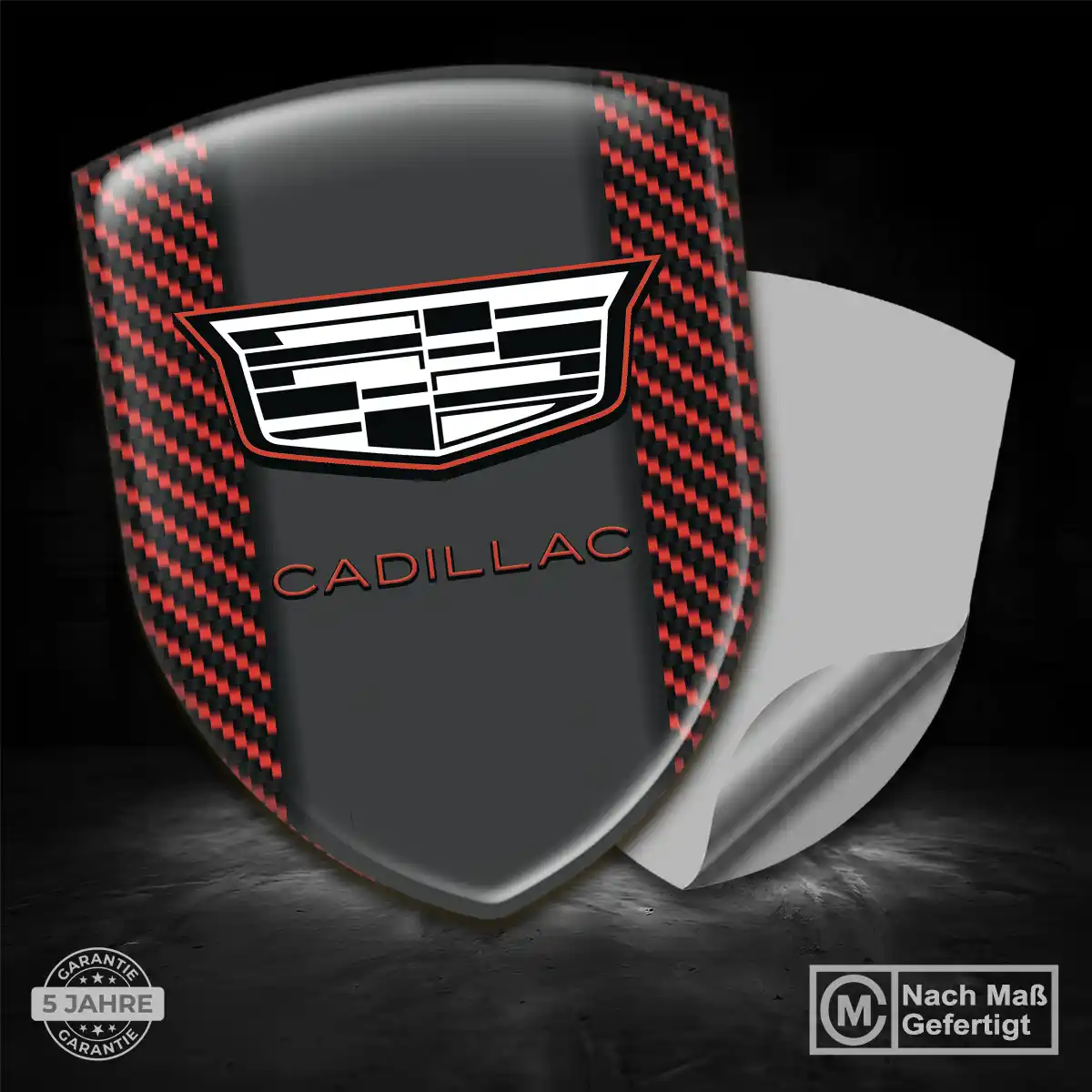 Cadillac 3D Gel Aufkleber Silikon Auto Höchste Qualität