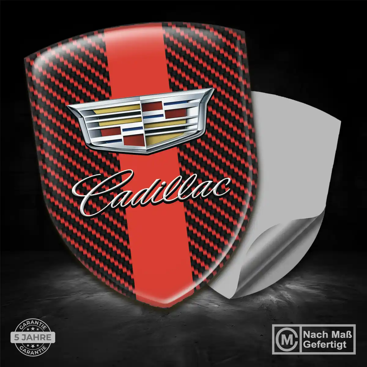 Cadillac 3D Gel Aufkleber Silikon Auto Limitierte Auflage