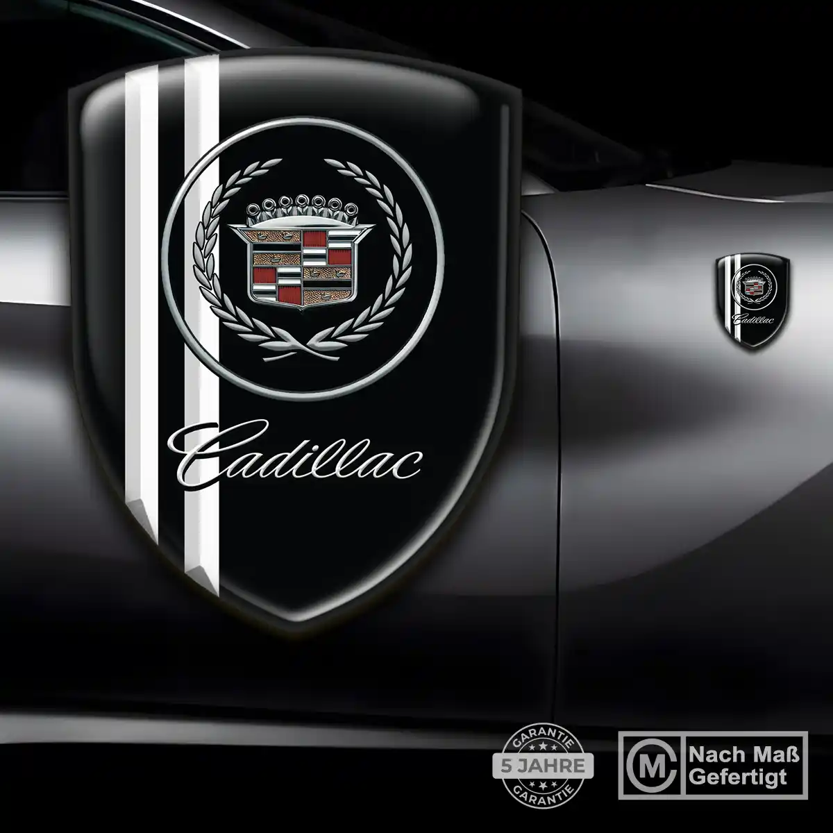 Cadillac 3D Gel Aufkleber Silikon Auto Markenedition