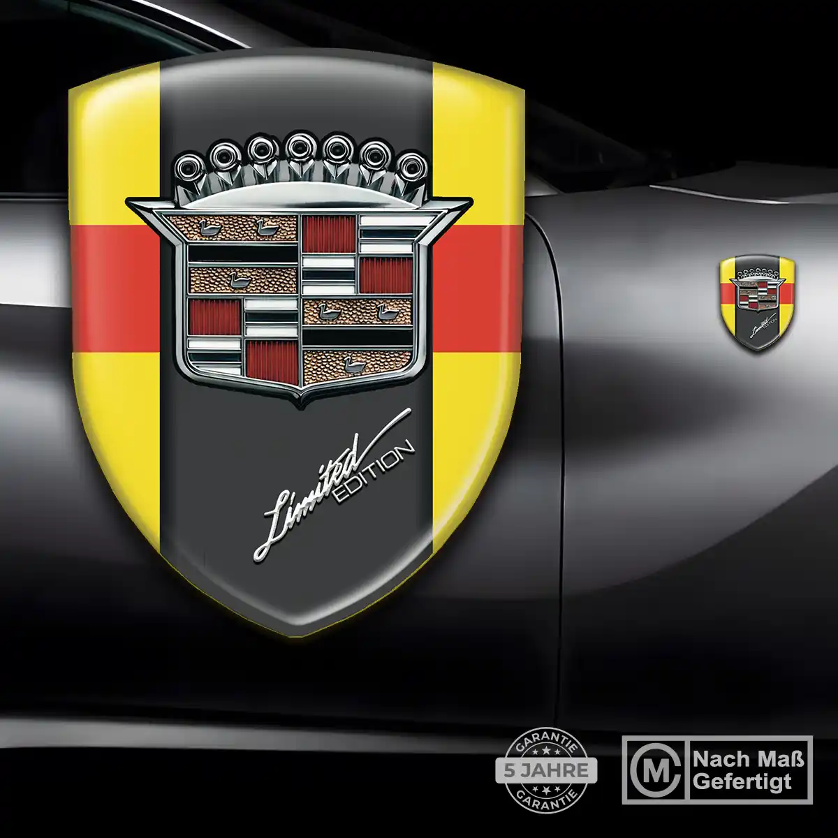 Cadillac 3D Gel Aufkleber Silikon Auto Modernes Design