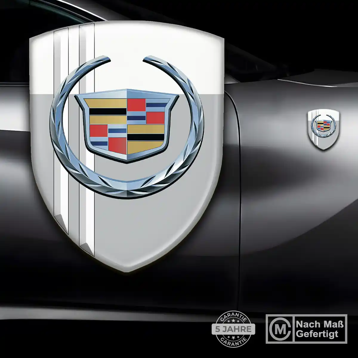 Cadillac 3D Gel Aufkleber Silikon Auto Premium-Edition