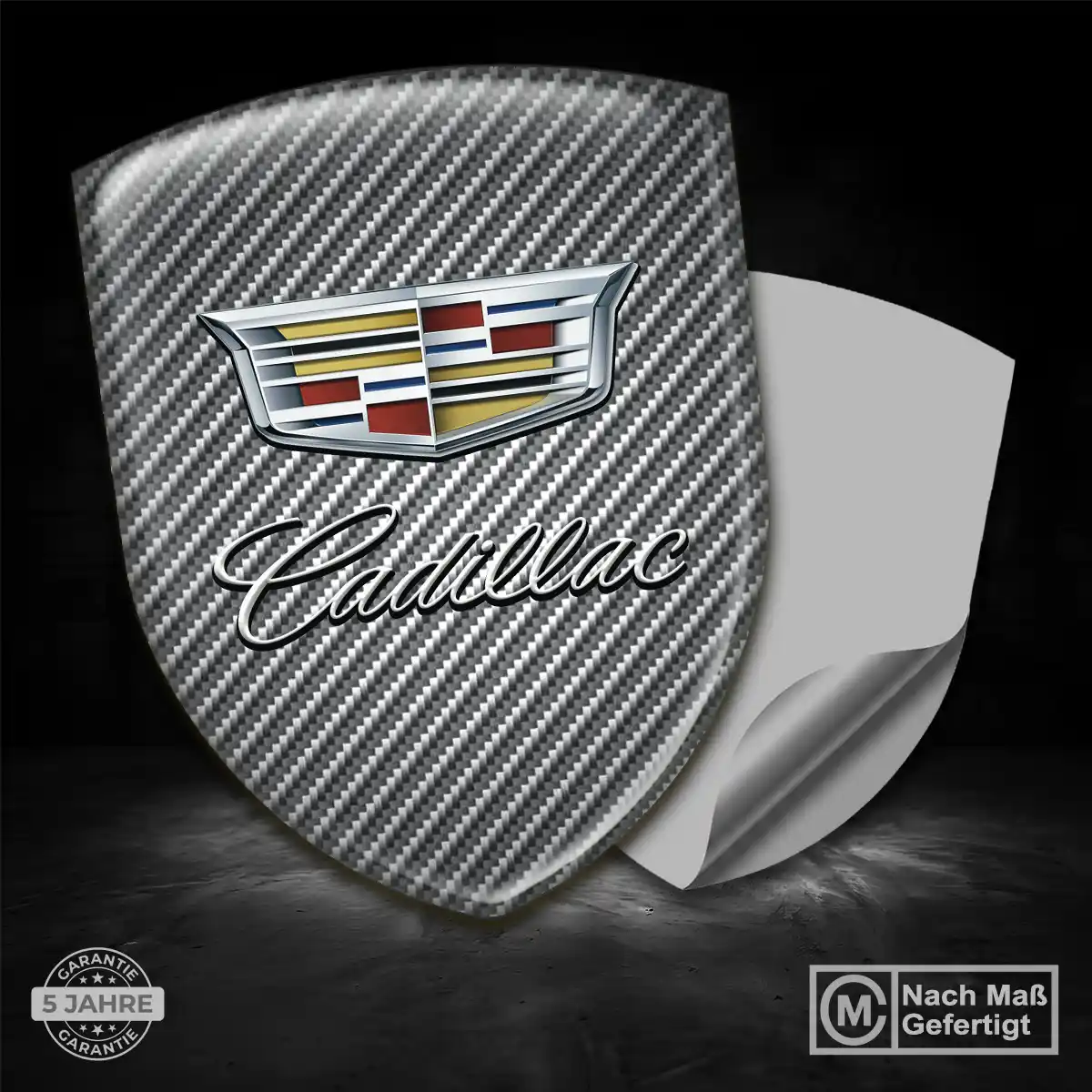 Cadillac 3D Gel Aufkleber Silikon Auto Stilvolles Design
