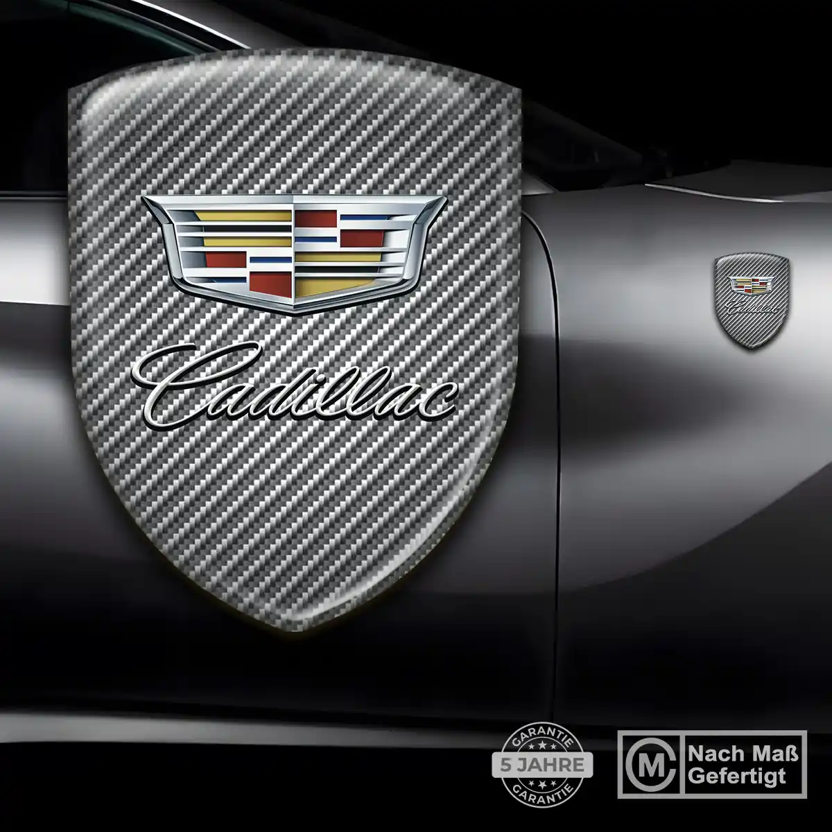 Cadillac 3D Gel Aufkleber Silikon Auto Stilvolles Design