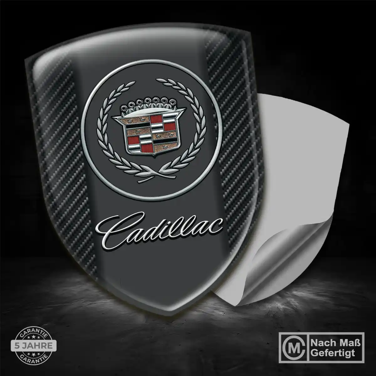 Cadillac 3D Gel Aufkleber Silikon Auto Tuningfahrzeug