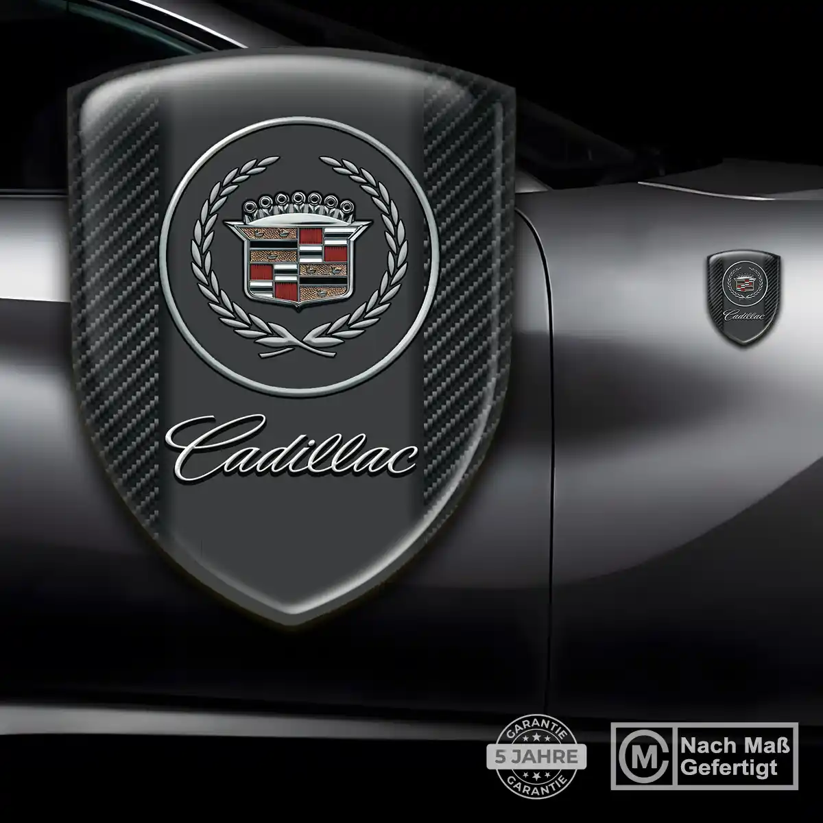 Cadillac 3D Gel Aufkleber Silikon Auto Tuningfahrzeug