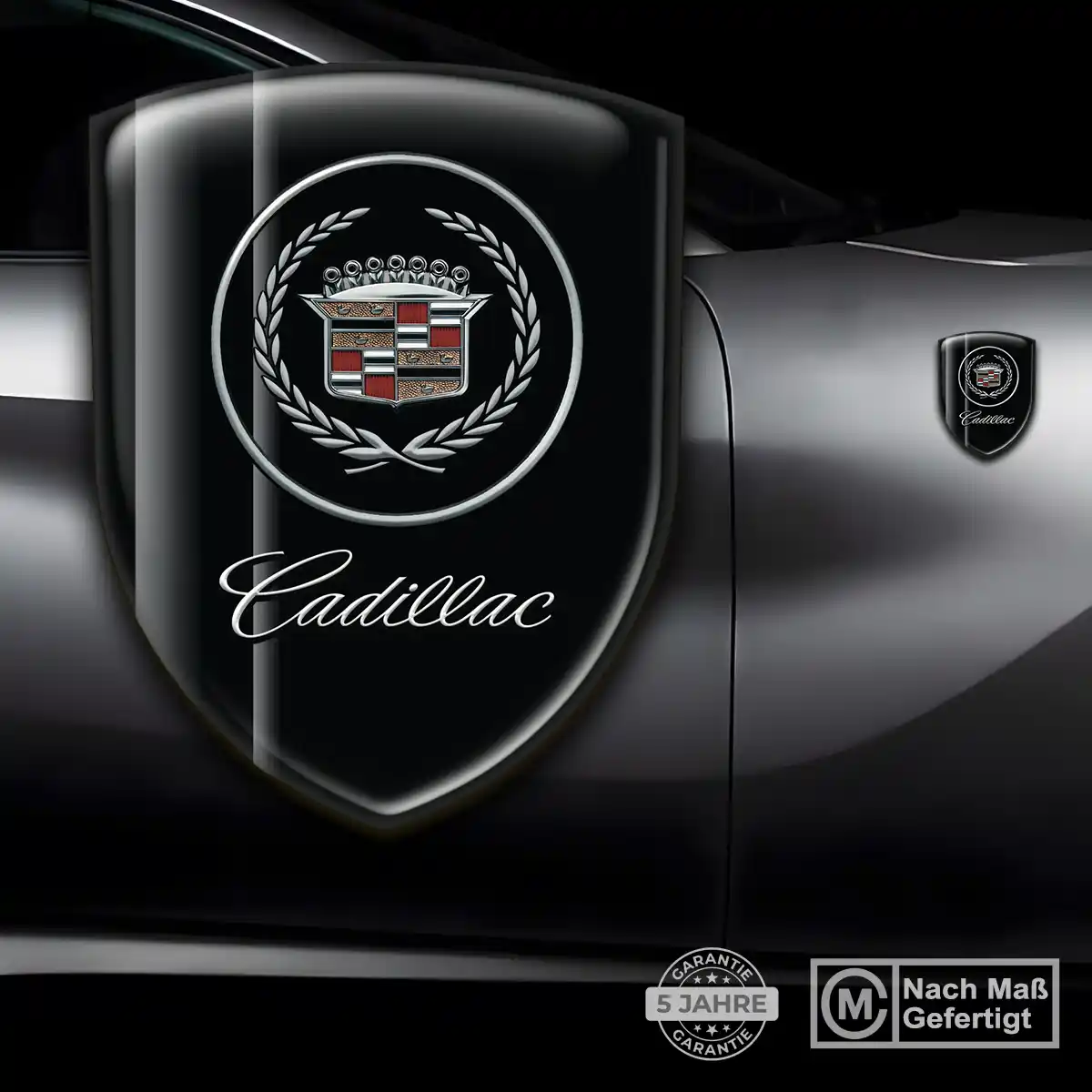 Cadillac 3D Gel Aufkleber Silikon Elegantes Design