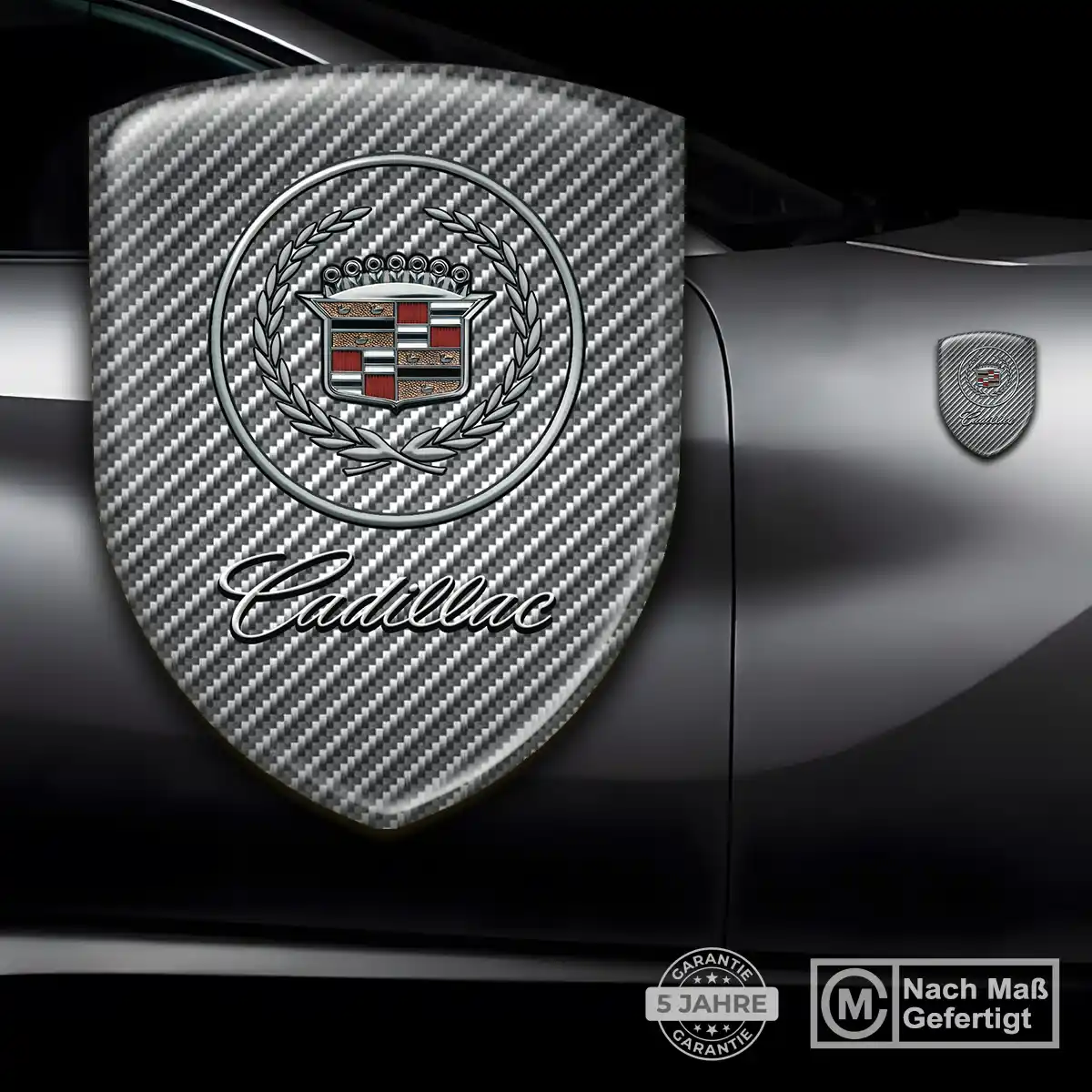Cadillac 3D Gel Aufkleber Silikon Höchste Qualität