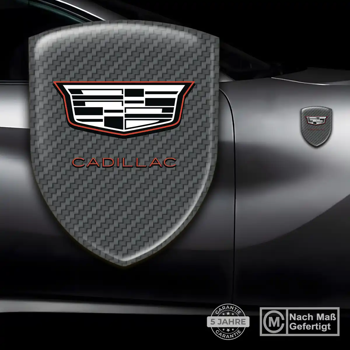 Cadillac 3D Gel Aufkleber Silikon Hochwertiges Harz