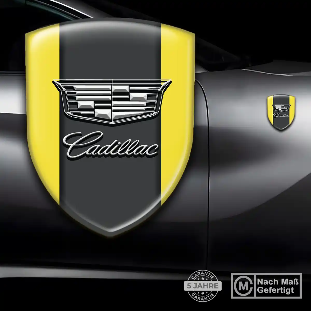 Cadillac 3D Gel Aufkleber Silikon Limitierte Auflage