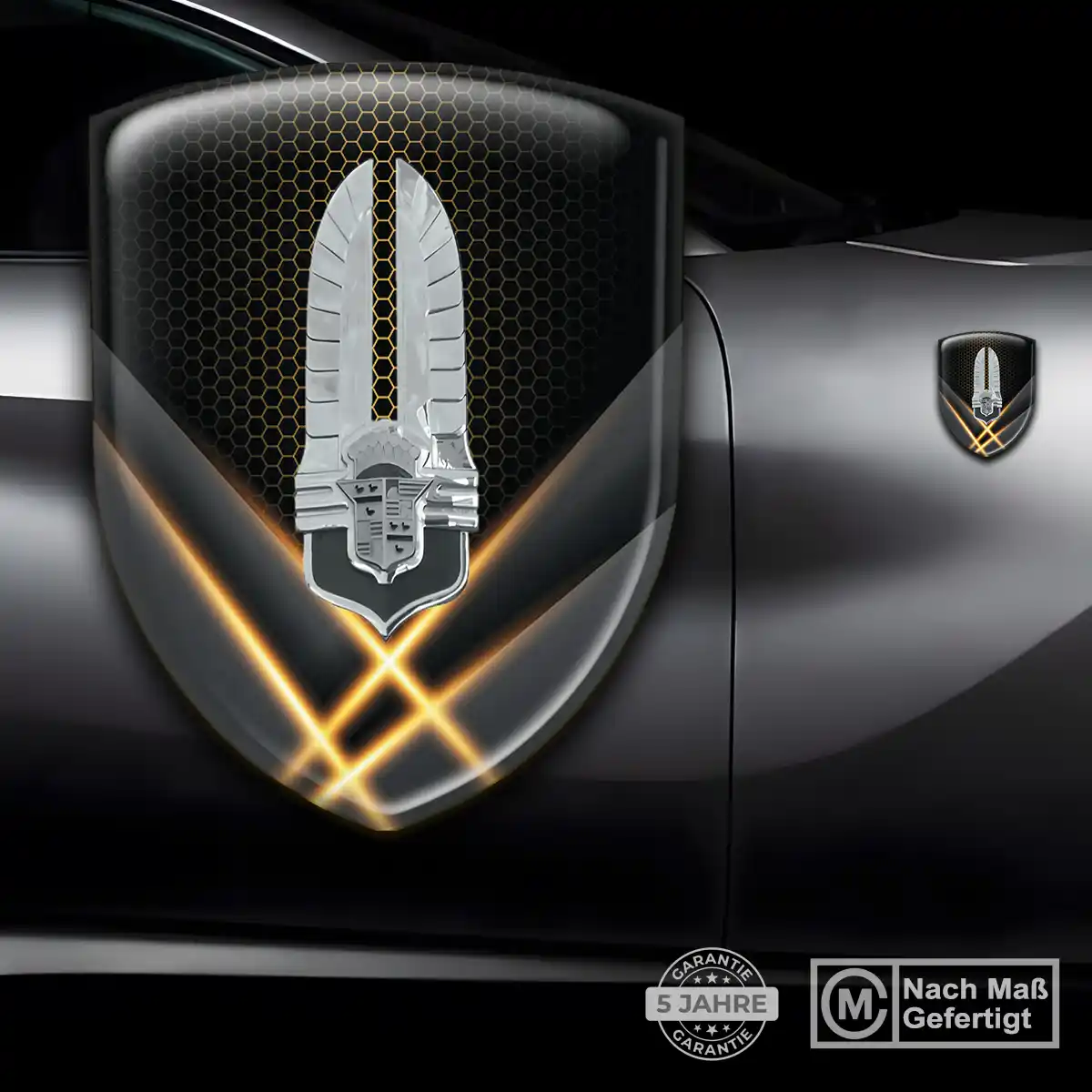 Cadillac 3D Gel Aufkleber Silikon Luxus-Edition