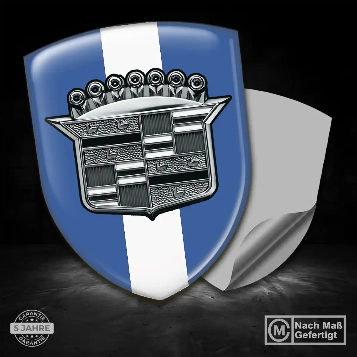 Cadillac 3D Gel Aufkleber Silikon Premium-Edition