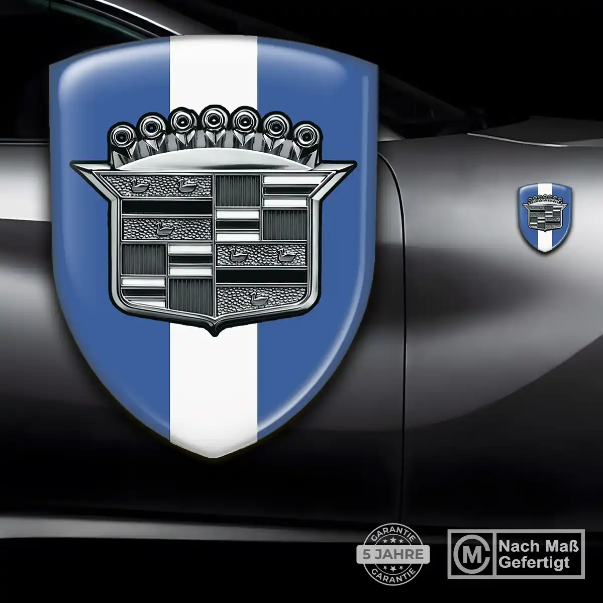 Cadillac 3D Gel Aufkleber Silikon Premium-Edition