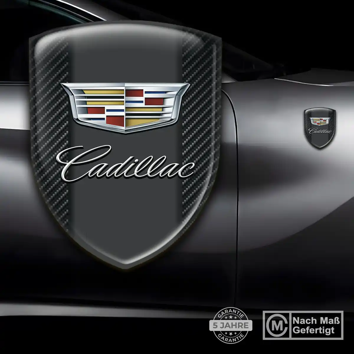 Cadillac 3D Gel Aufkleber Silikon Verlässliche Qualität