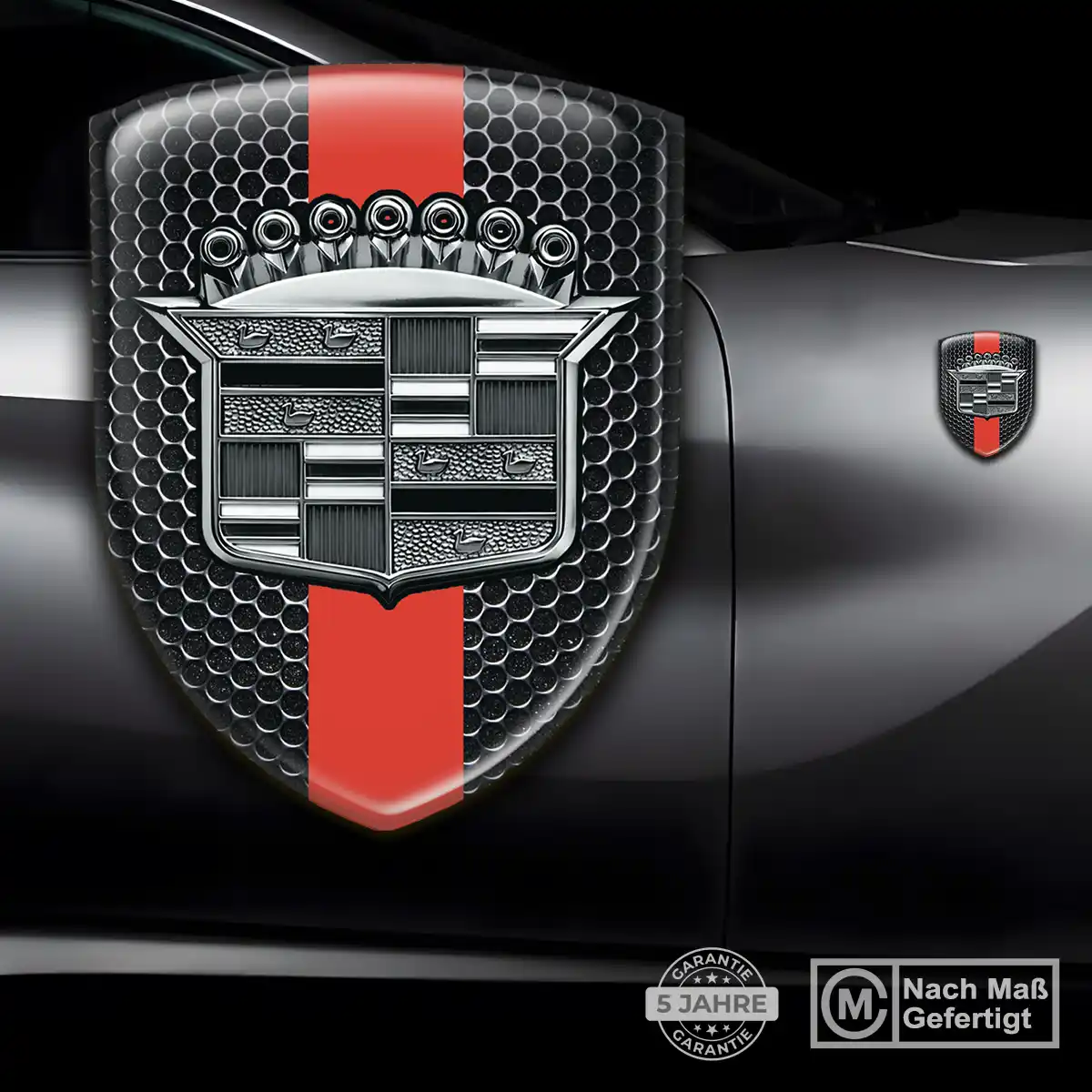 Cadillac 3D Gel Aufkleber Spitzenqualität