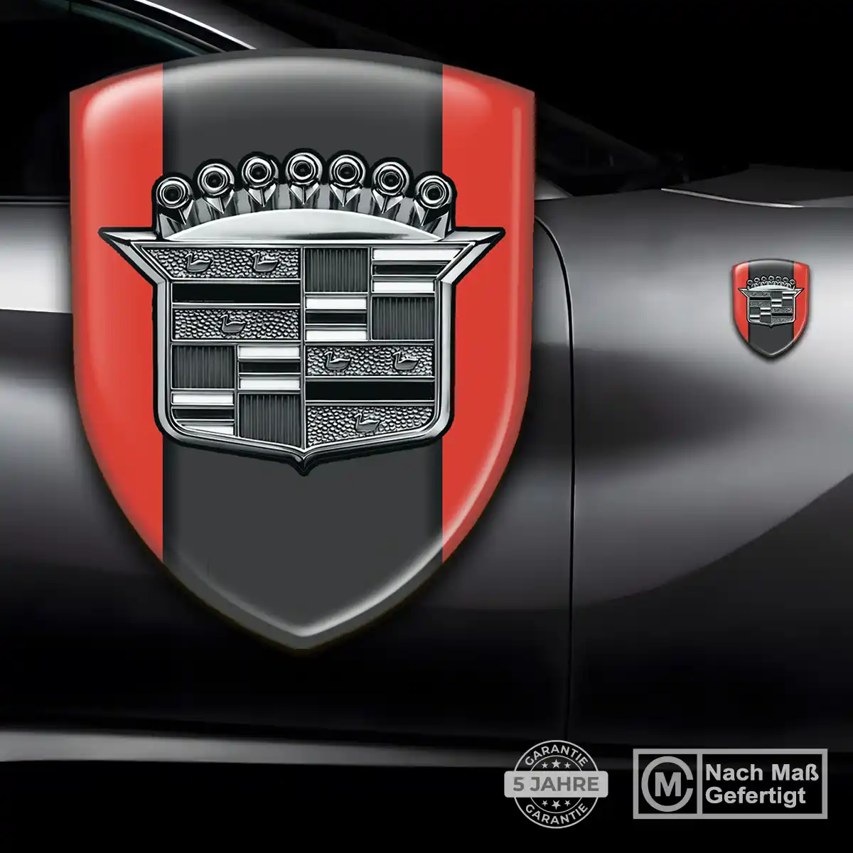 Cadillac 3D Gel Aufkleber Tuningfahrzeug