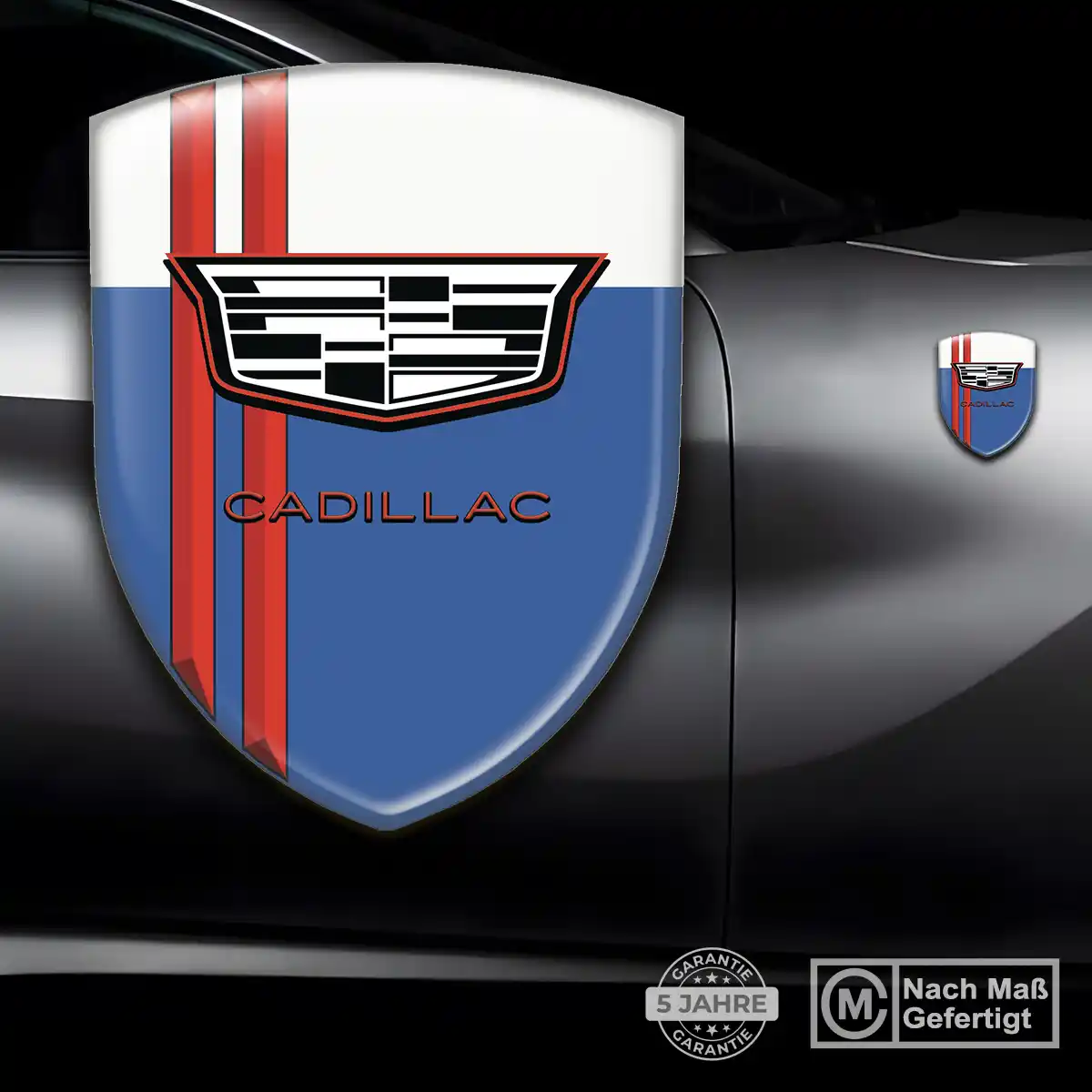 Cadillac 3D Gel Aufkleber Verlässliche Qualität