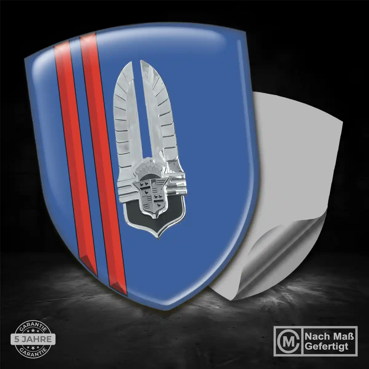 Cadillac 3D Gel Aufkleber Wappen Auto Elegantes Design