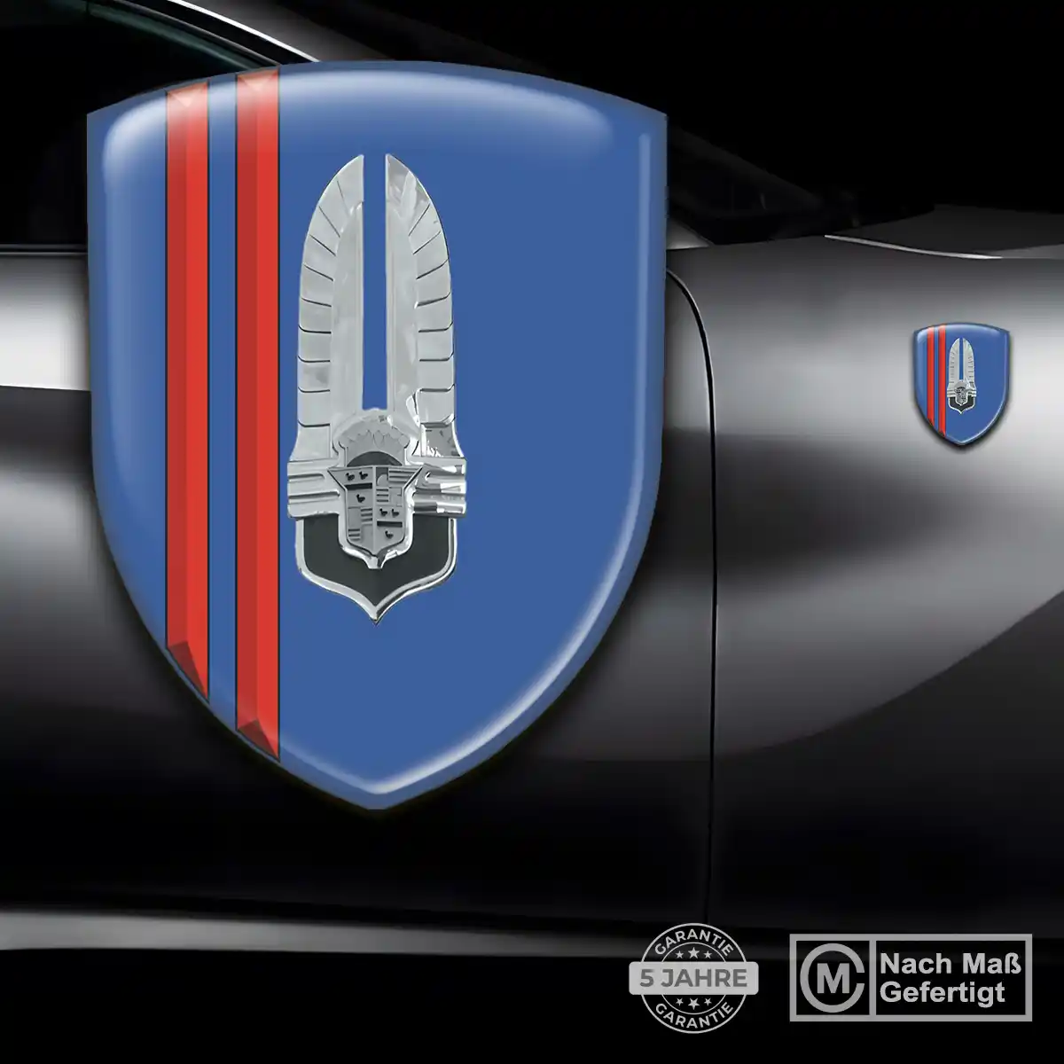 Cadillac 3D Gel Aufkleber Wappen Auto Elegantes Design