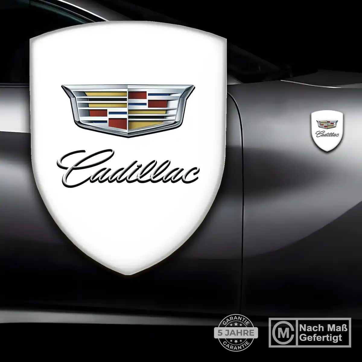 Cadillac 3D Gel Aufkleber Wappen Auto Erstklassige Qualität