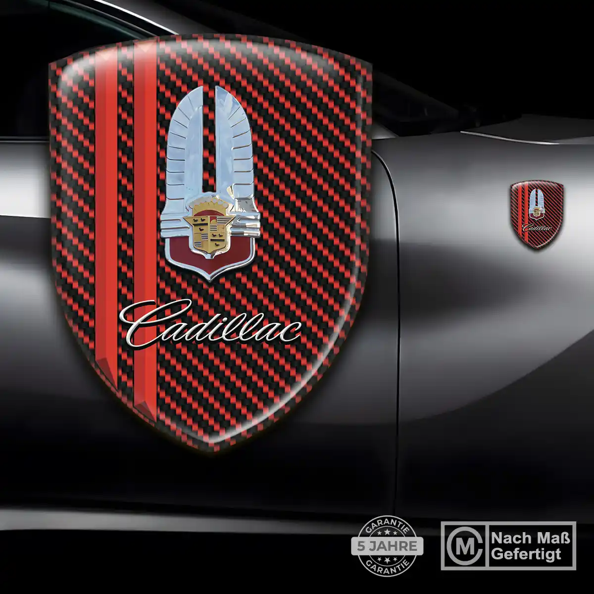 Cadillac 3D Gel Aufkleber Wappen Auto Exterieurdesign