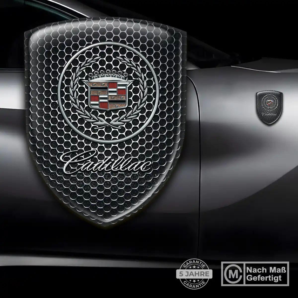 Cadillac 3D Gel Aufkleber Wappen Auto Höchste Qualität