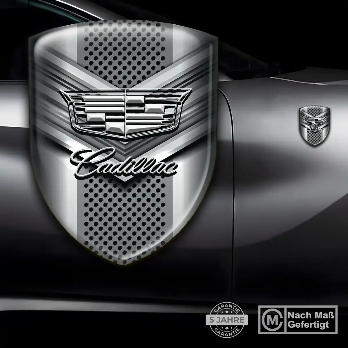 Cadillac 3D Gel Aufkleber Wappen Auto Hochwertiges Harz
