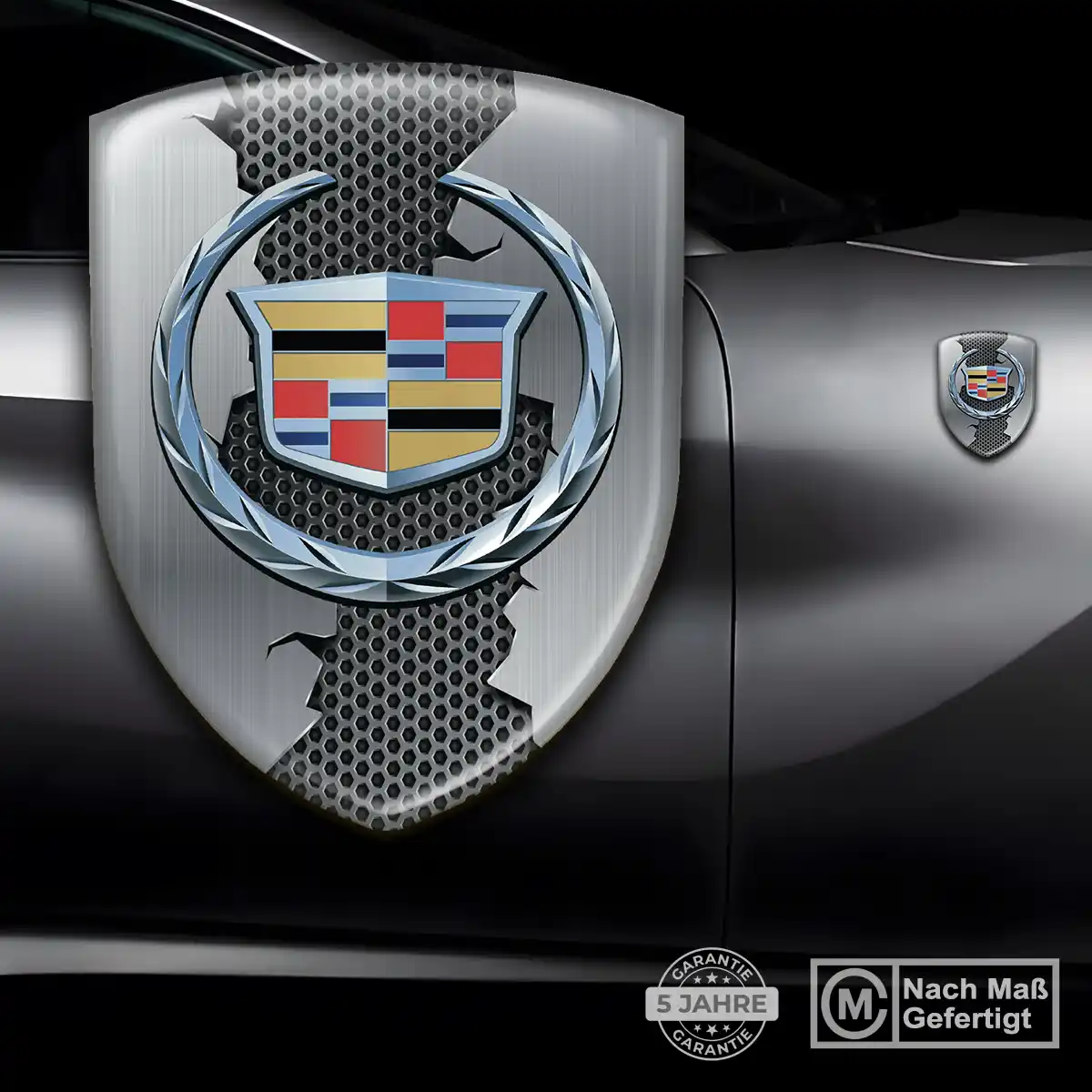 Cadillac 3D Gel Aufkleber Wappen Auto Hohe Qualität