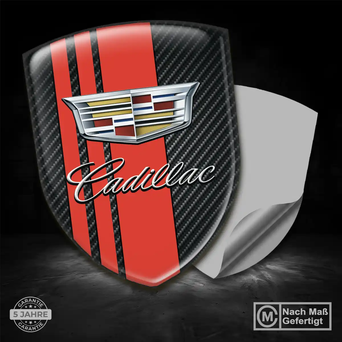 Cadillac 3D Gel Aufkleber Wappen Auto Interieurdesign